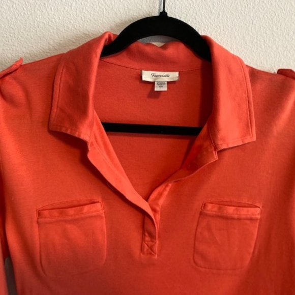 Military Faconnable V-Neck Blouse - Picture 4 of 5